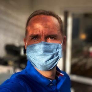 Schutzmaske – blau